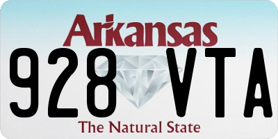 AR license plate 928VTA