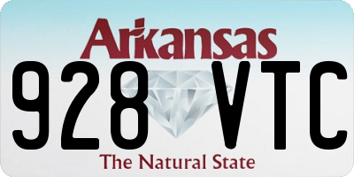 AR license plate 928VTC