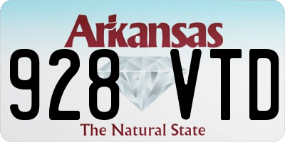 AR license plate 928VTD