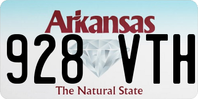 AR license plate 928VTH