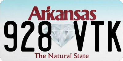AR license plate 928VTK