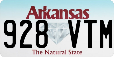 AR license plate 928VTM