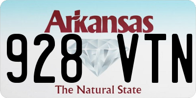 AR license plate 928VTN