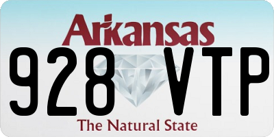AR license plate 928VTP