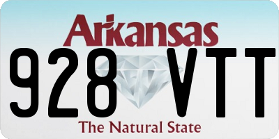 AR license plate 928VTT
