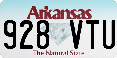AR license plate 928VTU