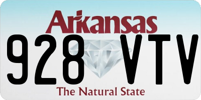 AR license plate 928VTV