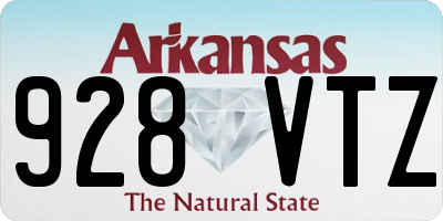 AR license plate 928VTZ