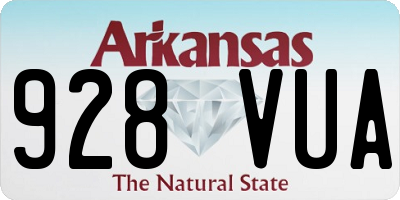 AR license plate 928VUA