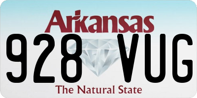 AR license plate 928VUG