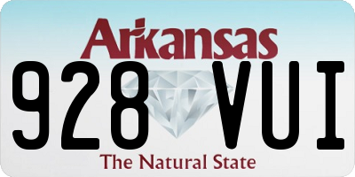 AR license plate 928VUI