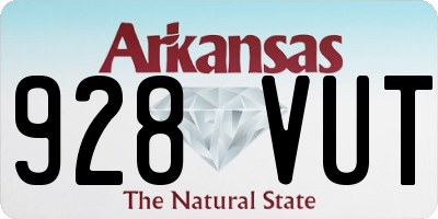 AR license plate 928VUT