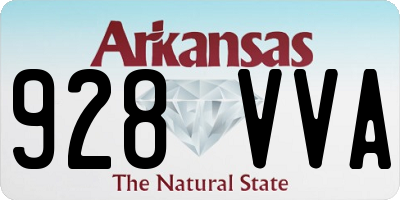 AR license plate 928VVA