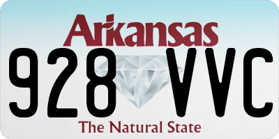 AR license plate 928VVC