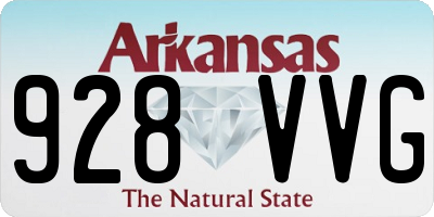 AR license plate 928VVG