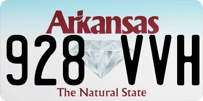 AR license plate 928VVH