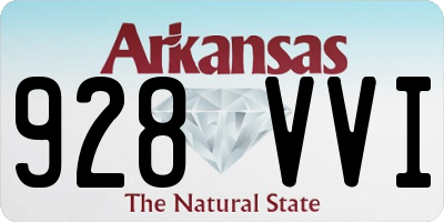 AR license plate 928VVI
