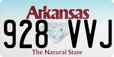 AR license plate 928VVJ