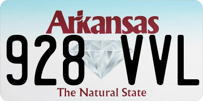 AR license plate 928VVL