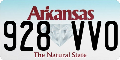 AR license plate 928VVO