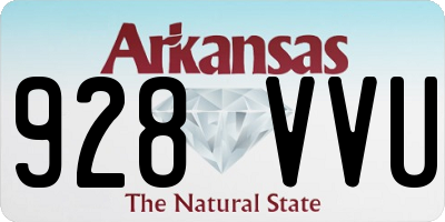 AR license plate 928VVU