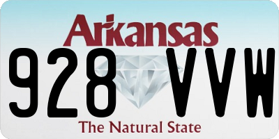 AR license plate 928VVW