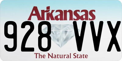 AR license plate 928VVX