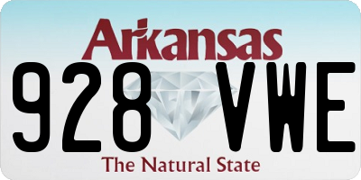 AR license plate 928VWE