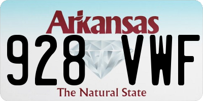 AR license plate 928VWF