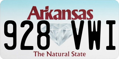 AR license plate 928VWI