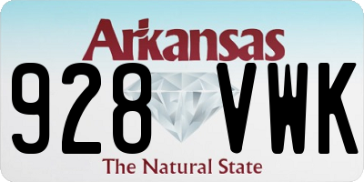 AR license plate 928VWK