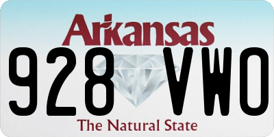 AR license plate 928VWO