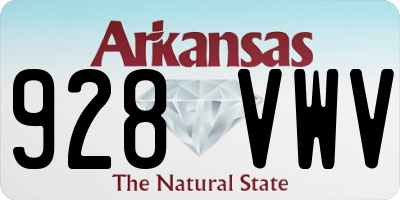 AR license plate 928VWV