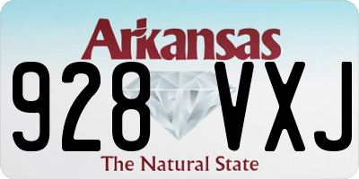 AR license plate 928VXJ