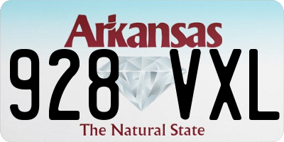 AR license plate 928VXL