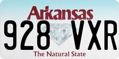 AR license plate 928VXR