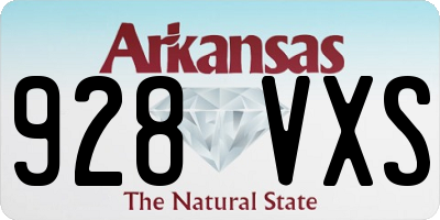 AR license plate 928VXS