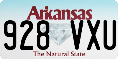 AR license plate 928VXU