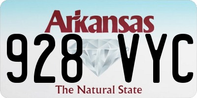 AR license plate 928VYC