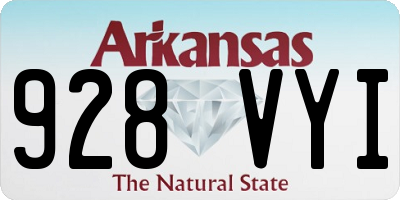 AR license plate 928VYI