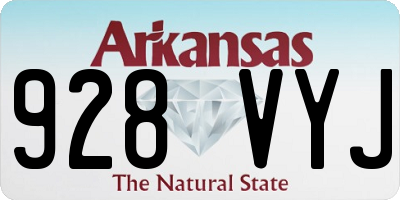 AR license plate 928VYJ