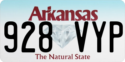 AR license plate 928VYP