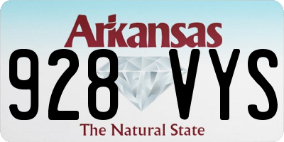 AR license plate 928VYS