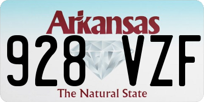 AR license plate 928VZF