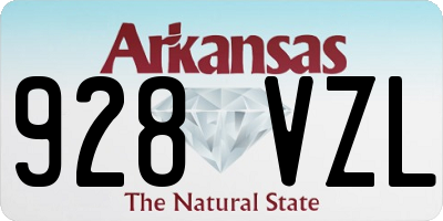 AR license plate 928VZL