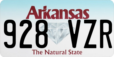 AR license plate 928VZR