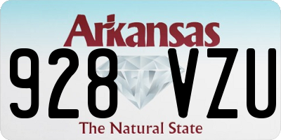 AR license plate 928VZU