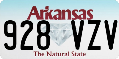 AR license plate 928VZV