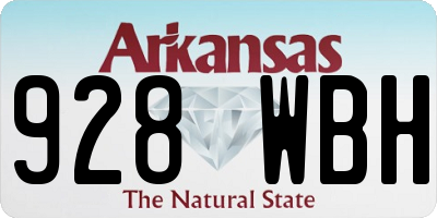 AR license plate 928WBH