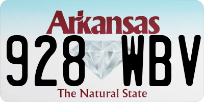 AR license plate 928WBV
